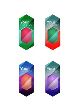 Vector shiny blank web option boxes Illustrazione stock