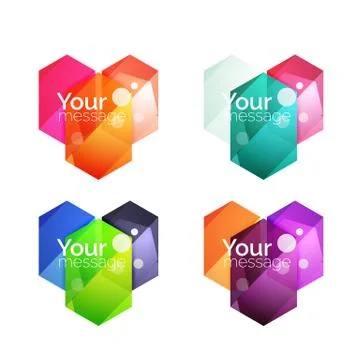 Vector shiny blank web option boxes Stock Illustration