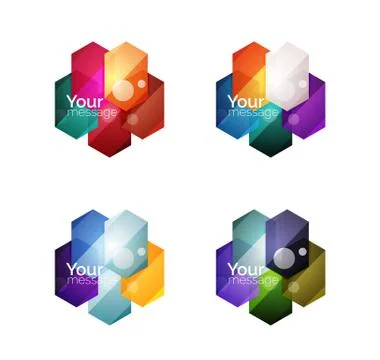 Vector shiny blank web option boxes イラスト素材