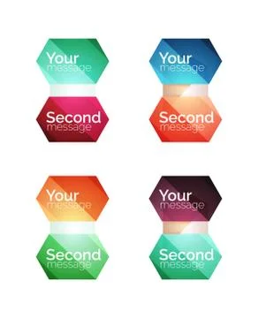 Vector shiny blank web option boxes イラスト素材