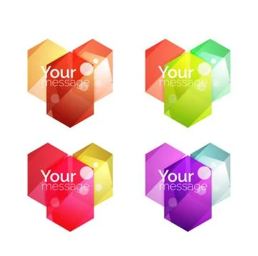 Vector shiny blank web option boxes Illustrazione stock