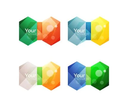 Vector shiny blank web option boxes イラスト素材