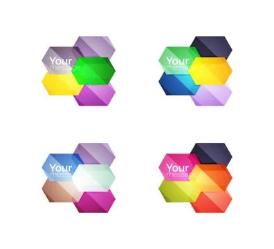 Vector shiny blank web option boxes Stock Illustration