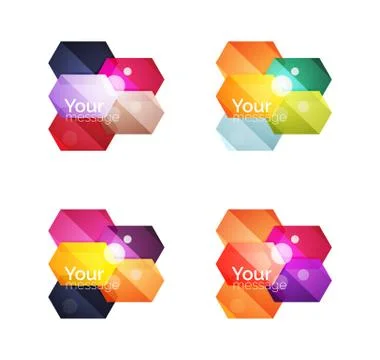 Vector shiny blank web option boxes イラスト素材