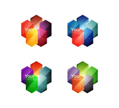 Vector shiny blank web option boxes Stock Illustration