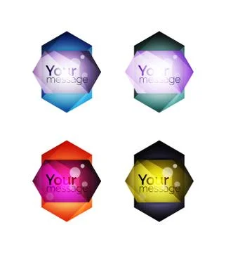 Vector shiny blank web option boxes イラスト素材