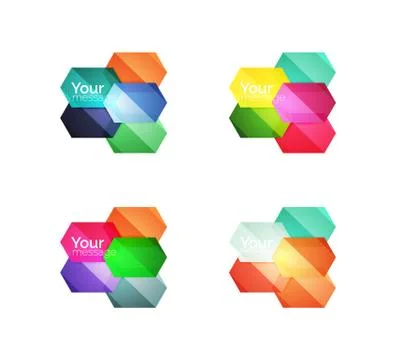 Vector shiny blank web option boxes Stock Illustration