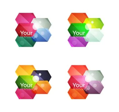 Vector shiny blank web option boxes Illustrazione stock