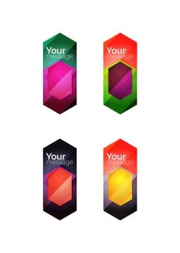 Vector shiny blank web option boxes Illustrazione stock