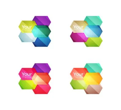 Vector shiny blank web option boxes Stockillustratie