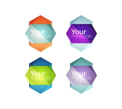 Vector shiny blank web option boxes Stock Illustration