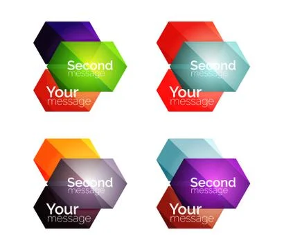 Vector shiny blank web option boxes イラスト素材