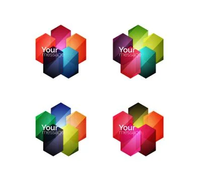 Vector shiny blank web option boxes Stockillustratie