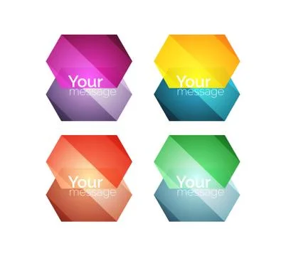 Vector shiny blank web option boxes Stock Illustration