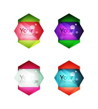 Vector shiny blank web option boxes イラスト素材