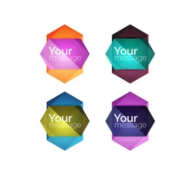 Vector shiny blank web option boxes イラスト素材