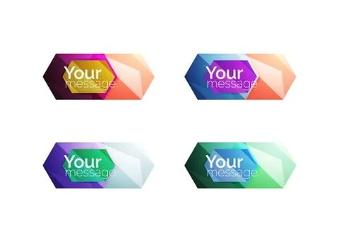 Vector shiny blank web option boxes Illustrazione stock