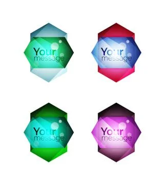 Vector shiny blank web option boxes Stock Illustration