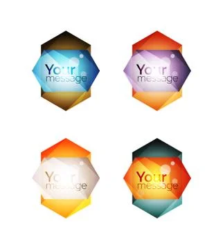 Vector shiny blank web option boxes Stock Illustration