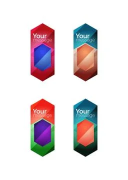 Vector shiny blank web option boxes イラスト素材