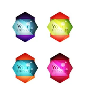 Vector shiny blank web option boxes イラスト素材