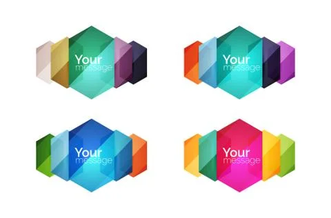 Vector shiny blank web option boxes Stock Illustration