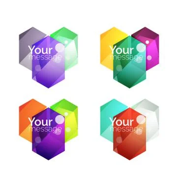 Vector shiny blank web option boxes Illustrazione stock