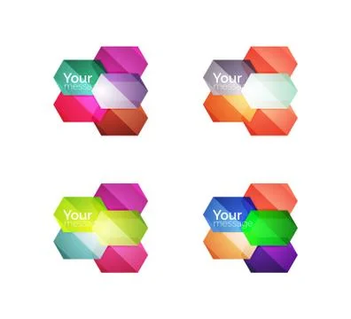 Vector shiny blank web option boxes Illustrazione stock