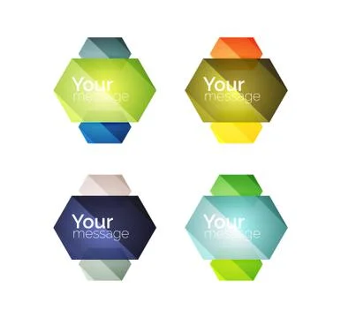 Vector shiny blank web option boxes Stock Illustration