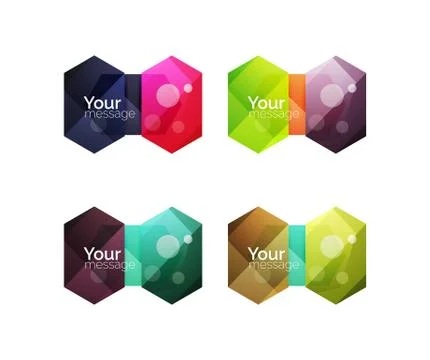 Vector shiny blank web option boxes イラスト素材