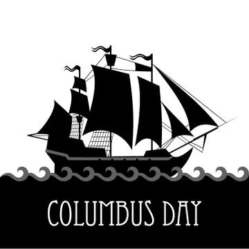 Vector ship with separate editable elements Stock Illustration