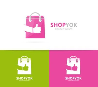 Vector of shop and like logo combination. Sale and best symbol or icon. Unique Stock Illustration