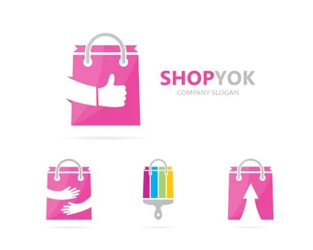 Vector of shop and like logo combination. Sale and best symbol or icon. Unique Stock Illustration