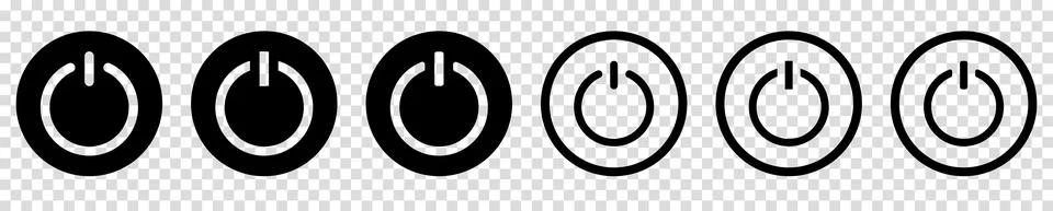 Vector shut down icon Stock Illustration