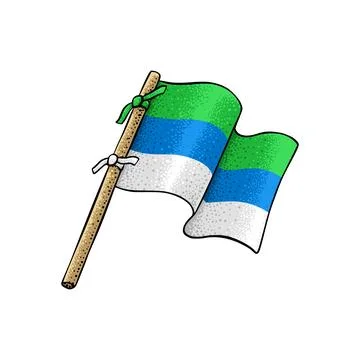 Vector of Sierra Leone Flag Stock Illustration