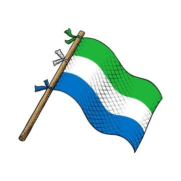 Vector of Sierra Leone Flag Stock Illustration
