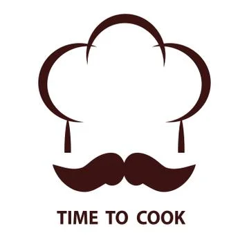Vector sign the Cook, restaurant concept, stock vector illustration Illustrazione stock