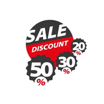 Vector sign for discounts Stock Illustration