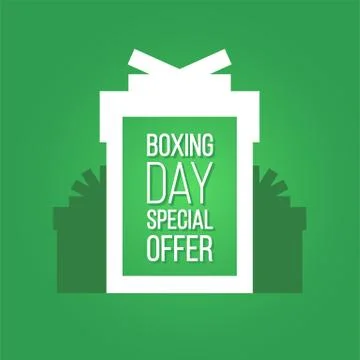 Vector sign of gift with promo text Stock Illustration