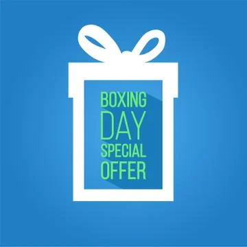 Vector sign of gift with promo text Stock Illustration