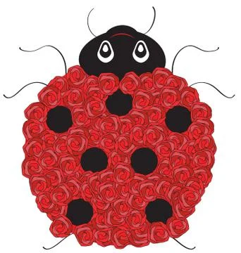 Vector sign ladybug Stock Illustration