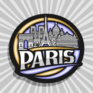Vector sign for Paris Stock Illustration