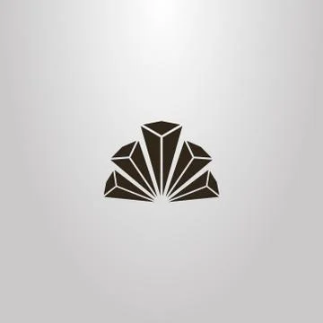 Vector sign semicircle of abstract figures of high-rise buildings	 Ilustración de archivo