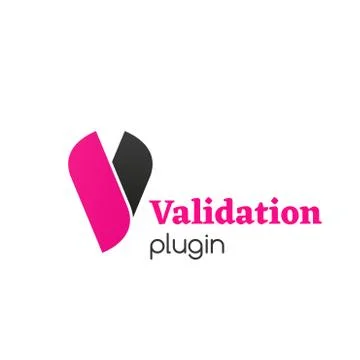 Vector sign validation plugin 스톡 일러스트