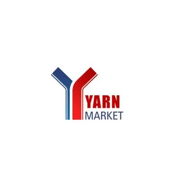 Vector sign for yarn market Ilustración de archivo