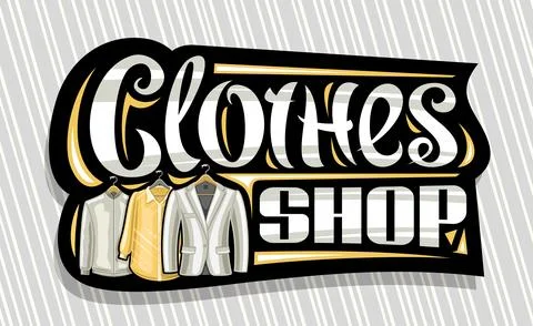 Vector signage for Clothes Shop Stock Illustration