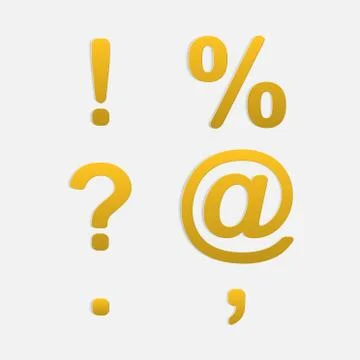 Vector Signs Set. Stock Illustration