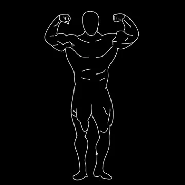 Vector silhouette of an athlete Stock-Illustration