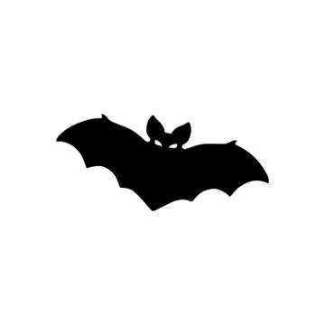 Vector silhouette of bat Stock Illustration