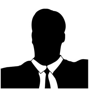 Vector silhouette of a businessman. Stock Illustration